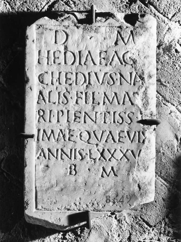 lastra iscritta (sec. II d.C)