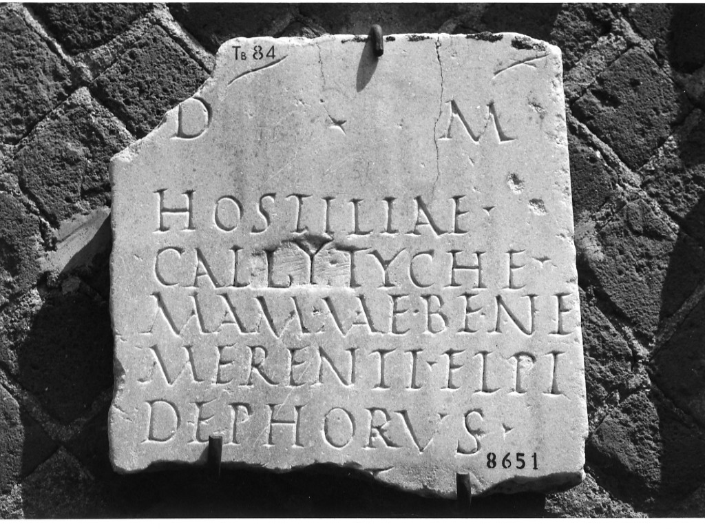 lastra iscritta (sec. II d.C)