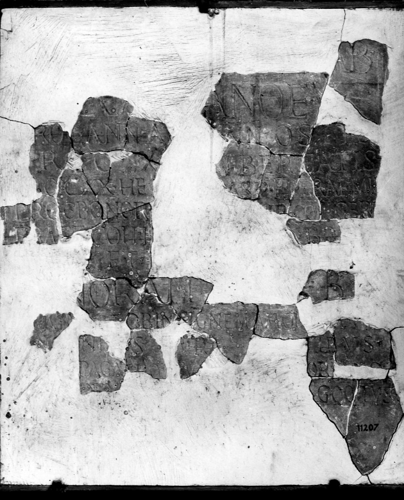 lastra iscritta (sec. III d.C)