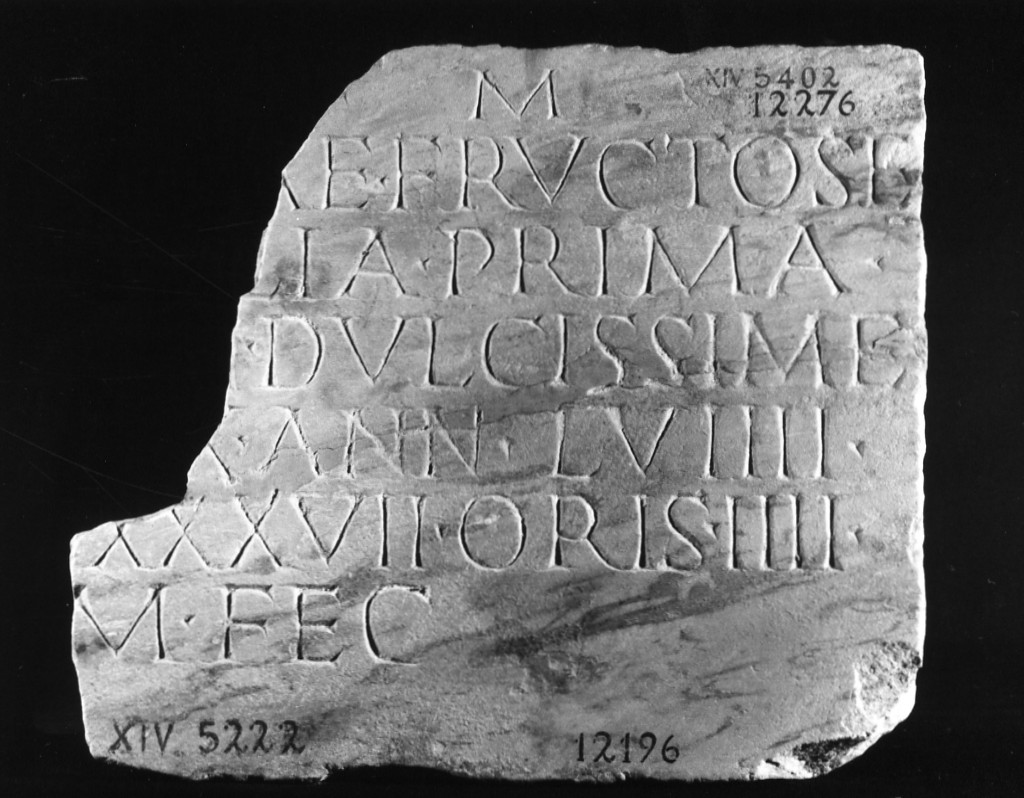 lastra iscritta (sec. II d.C)