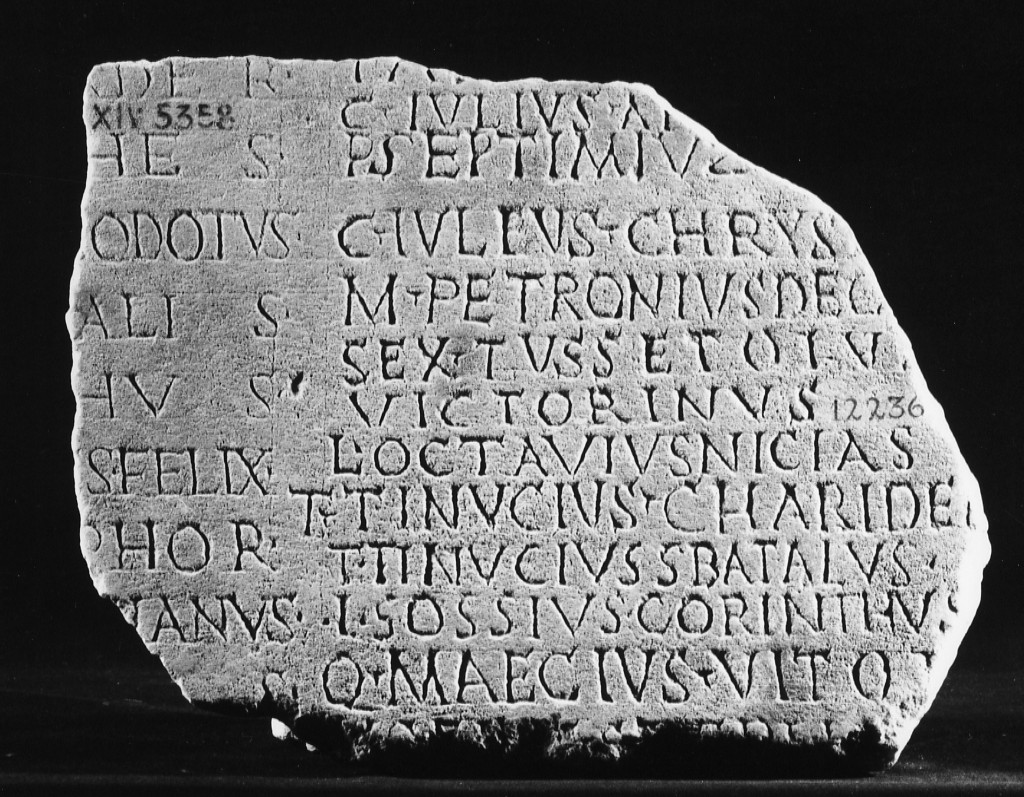 lastra iscritta (sec. II d.C)