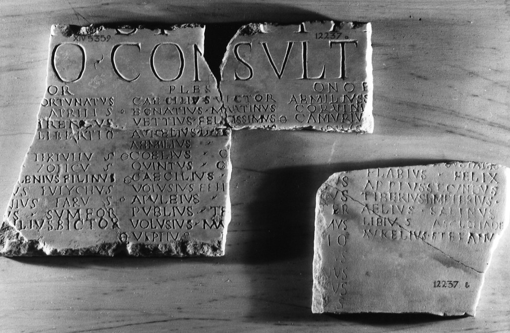 lastra iscritta (sec. III d.C)