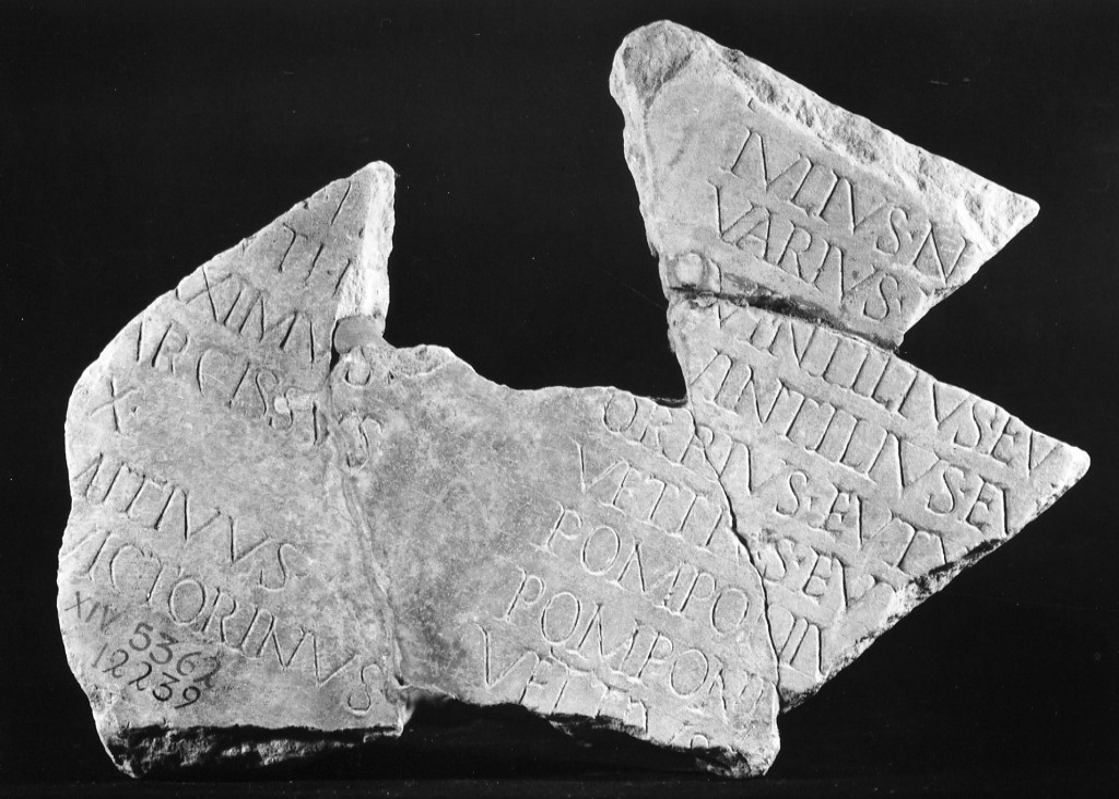 lastra iscritta (sec. III d.C)