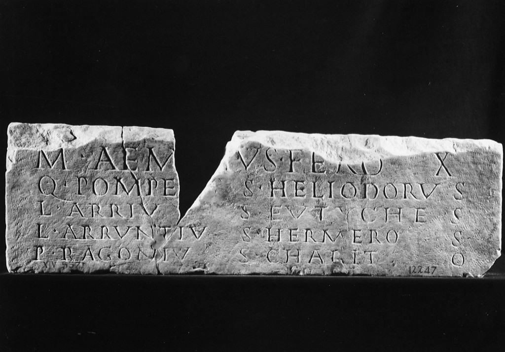 lastra iscritta (sec. III d.C)