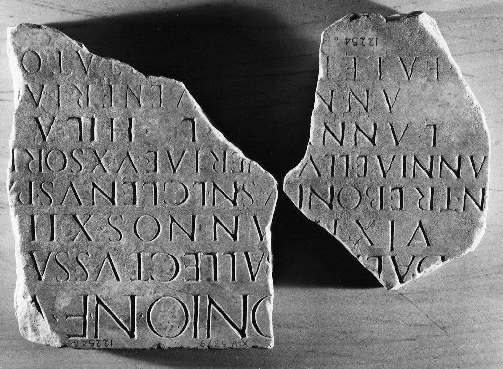 lastra iscritta (sec.II d.C)