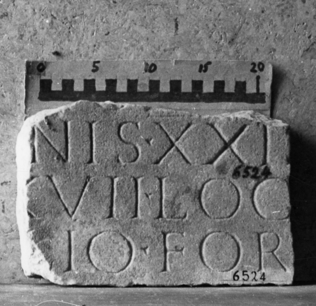 lastra iscritta (secc. I d.C.-II d.C)