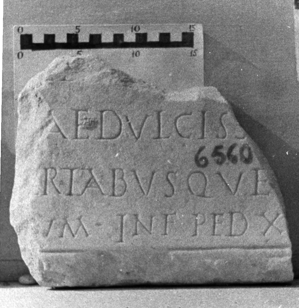 lastra iscritta (sec. IV d.C)