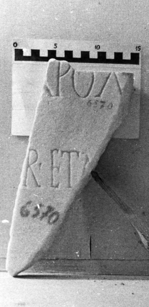 lastra iscritta (secc. III d.C.-IV d.C)