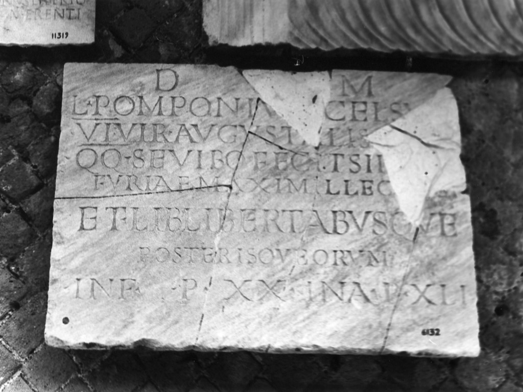 lastra iscritta (sec. IV d.C)