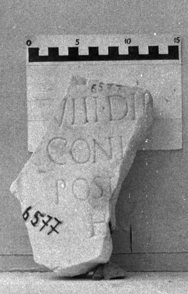 lastra iscritta (secc. II d.C.-III d.C)