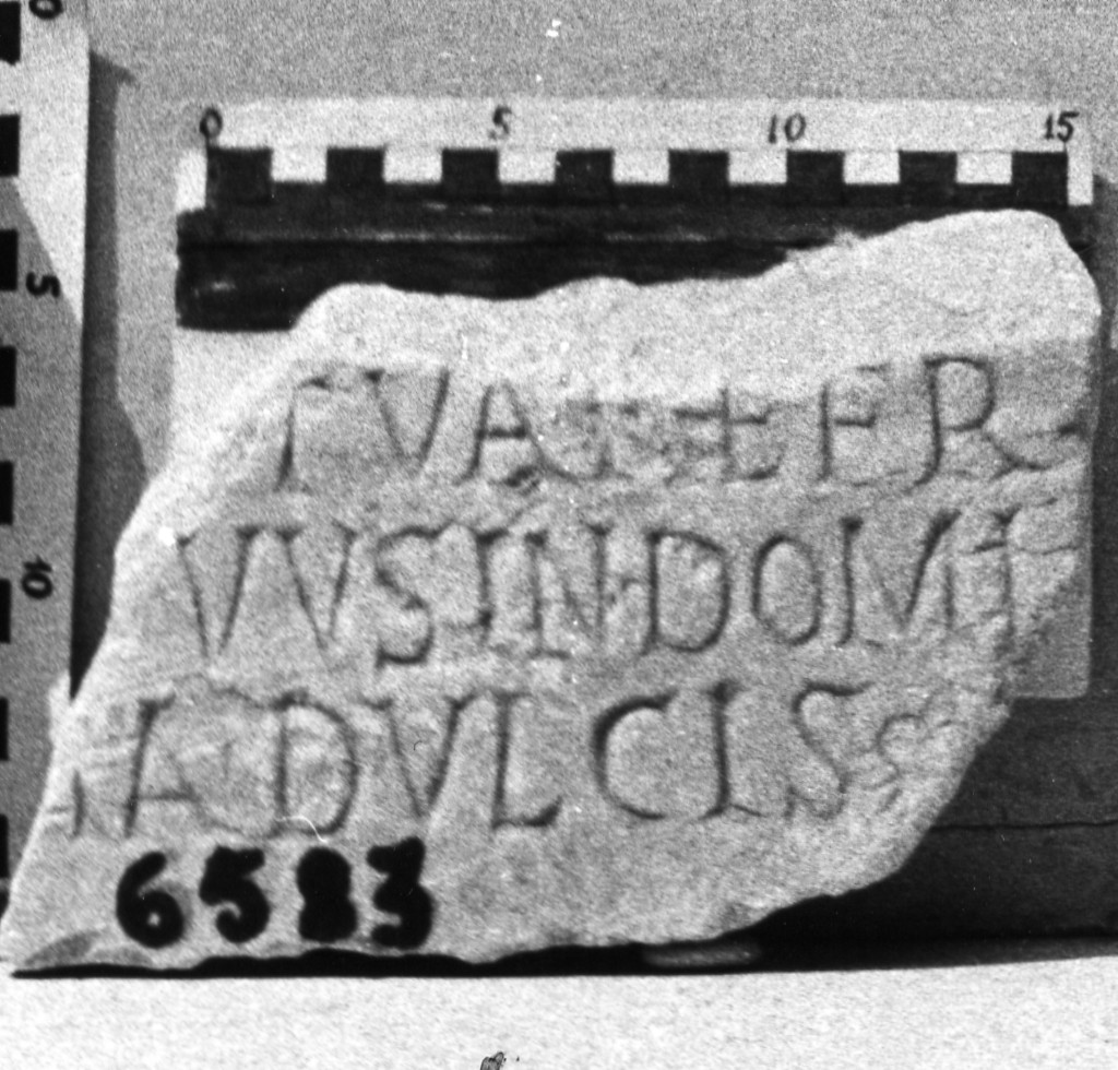 lastra iscritta (sec. III d.C)