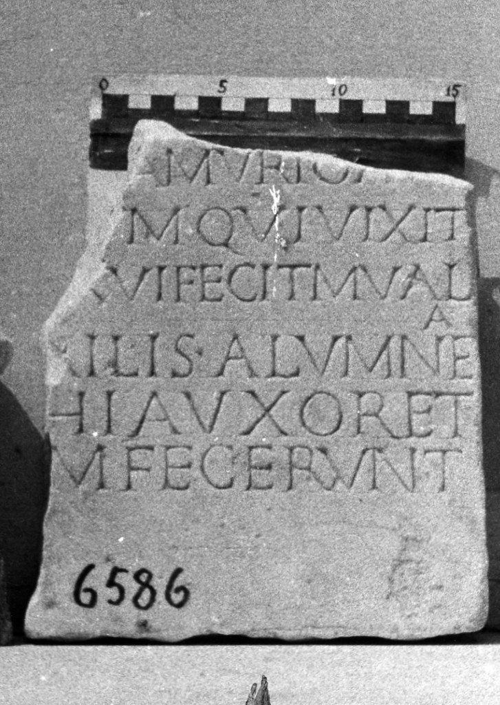 lastra iscritta (secc. II d.C.-III d.C)