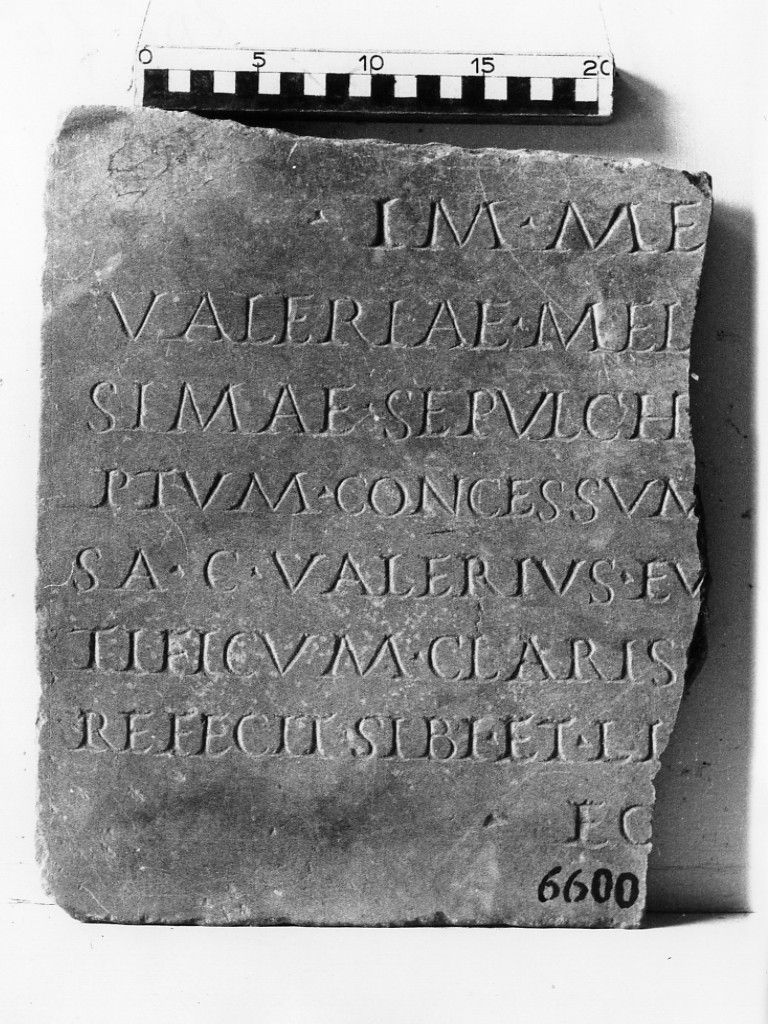 lastra iscritta (sec. III d.C)