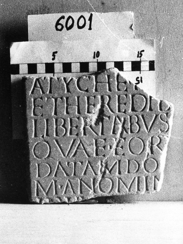 lastra iscritta (secc. II d.C.-III d.C)