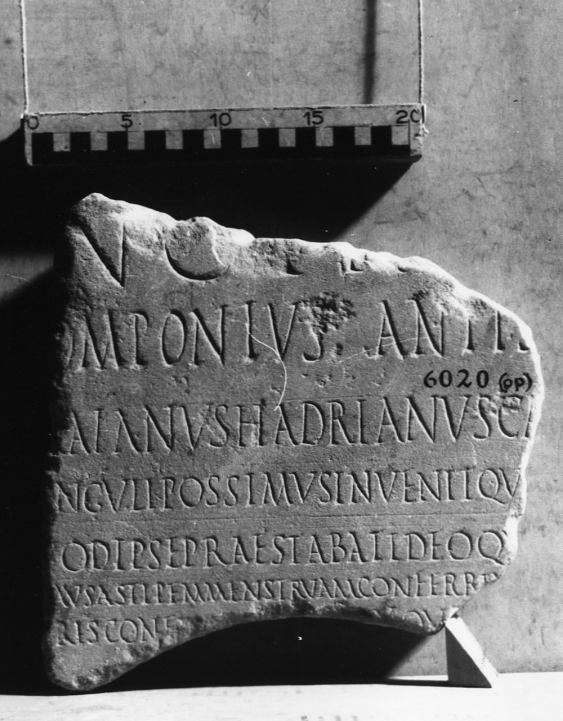 lastra iscritta opistografa (sec. II d.C)