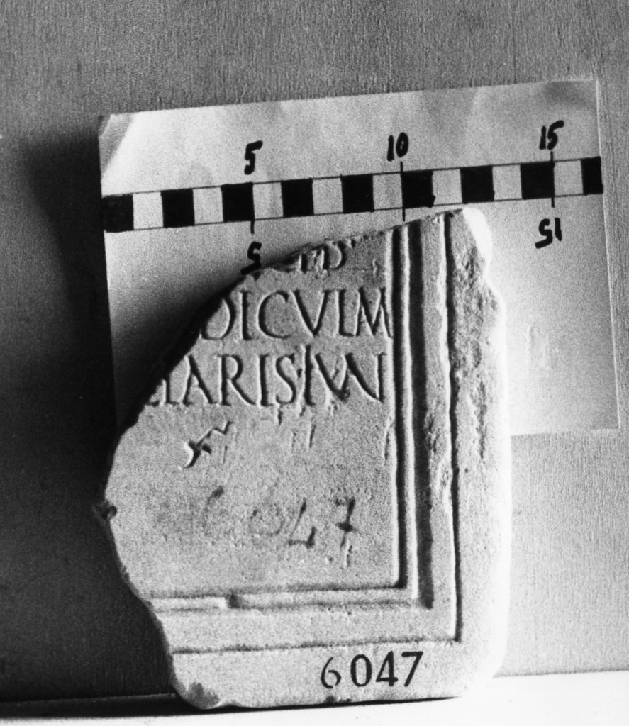 lastra iscritta (secc. II d.C.-III d.C)