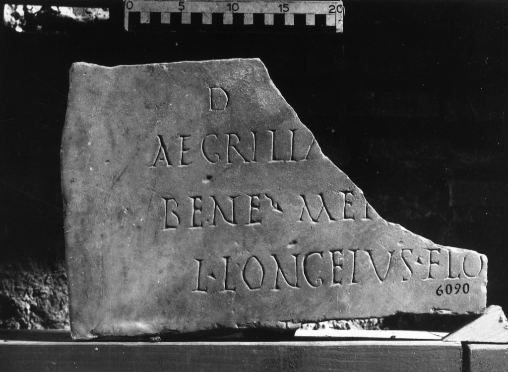 lastra iscritta (sec. II d.C)