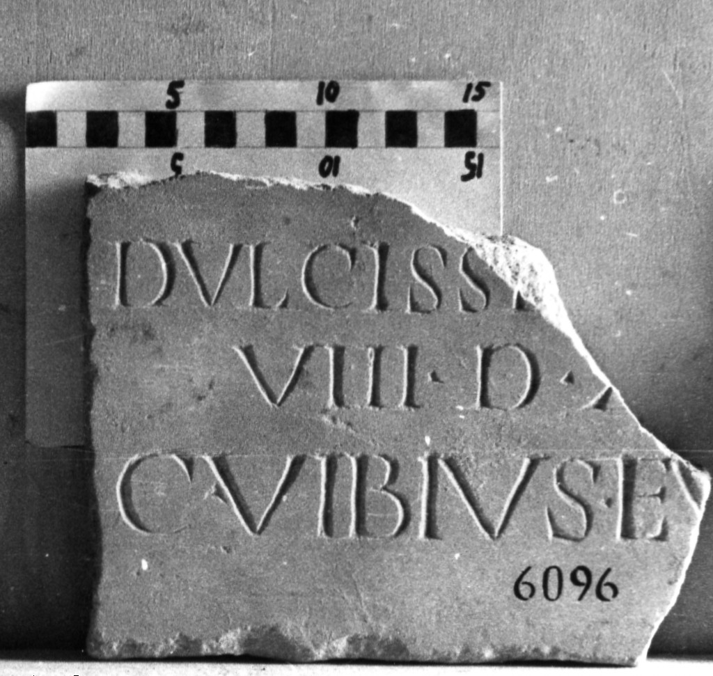 lastra iscritta (sec. II d.C)