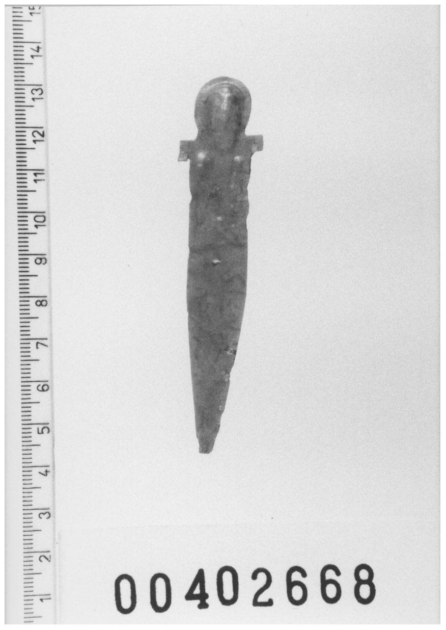 Figura antropomorfa (Lamina) (Fine VI a.C, V a.C)