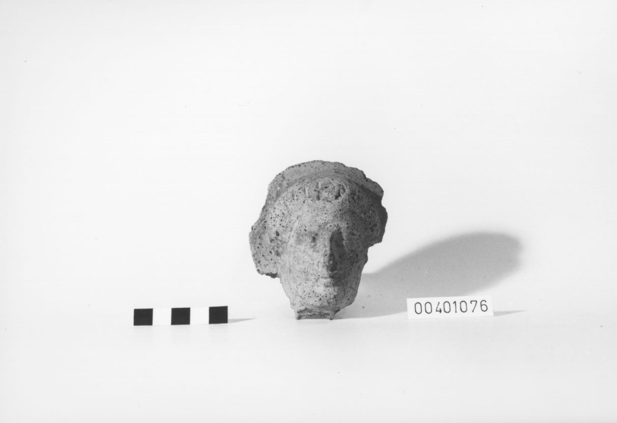 testa/ votiva - produzione locale (prima metà IV a.C)