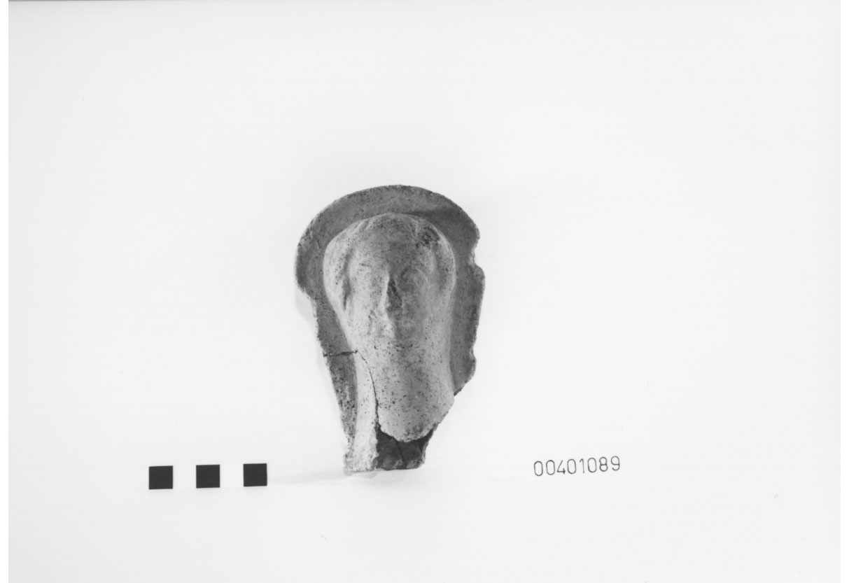 testa/ votiva - produzione locale (IV-III a.C)