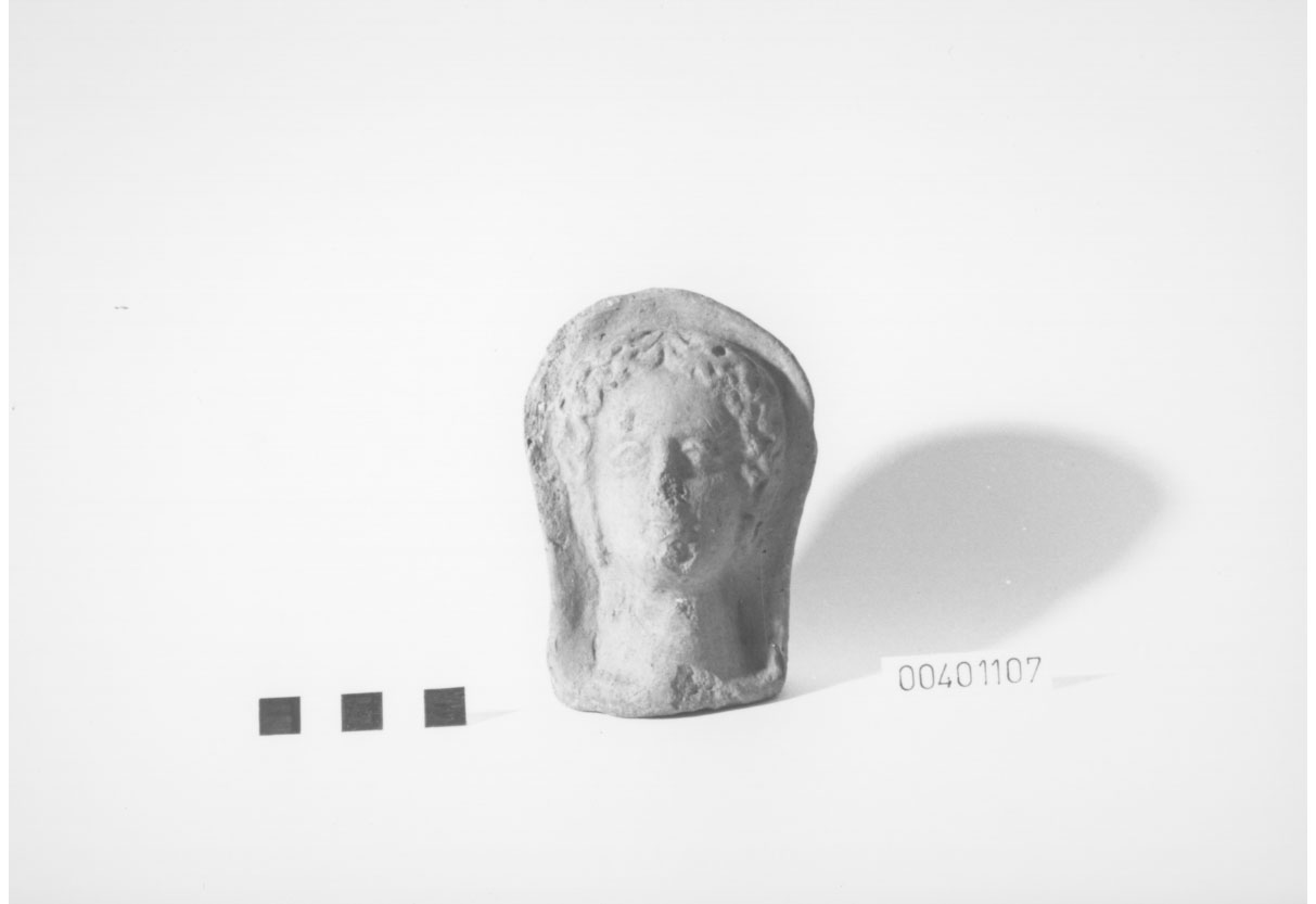 testa/ votiva - produzione locale (III a.C)