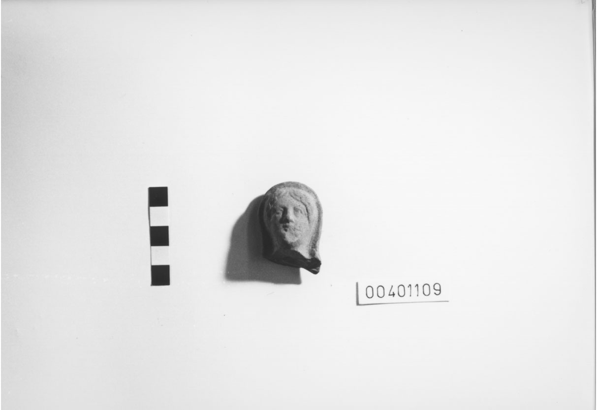 testa/ votiva - produzione locale (III-II a.C)