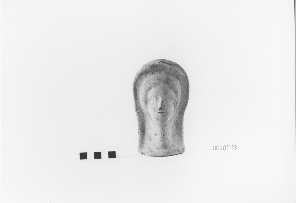 testa/ votiva - produzione locale (III a.C)