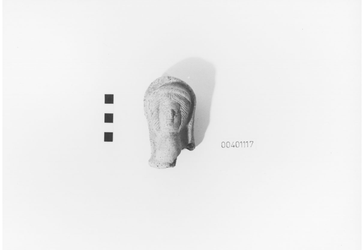 testa/ votiva - produzione locale (IV a.C)