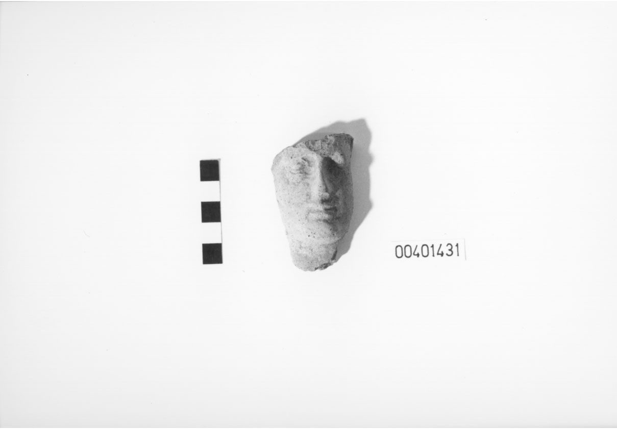 testa/ votiva - produzione locale (IV-II a.C)