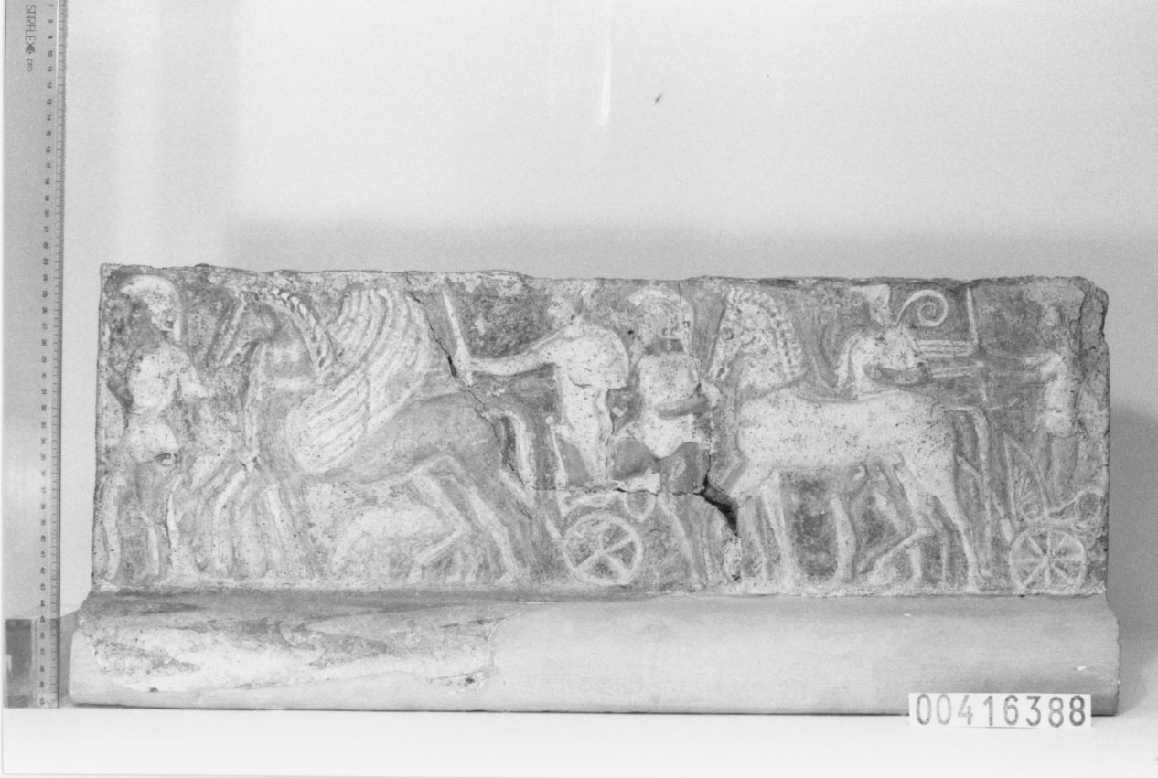 Sima frontonale/ frammento (Fine VI a.C)