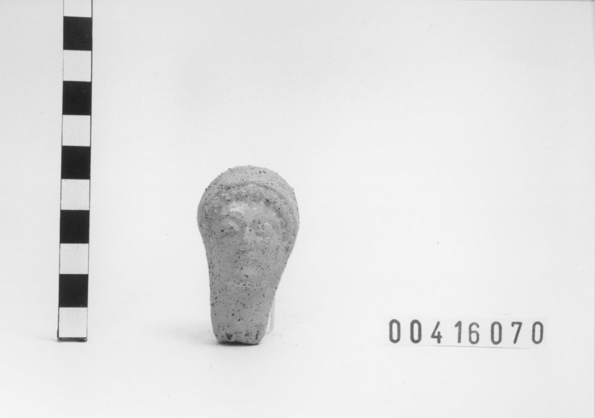 testa/ votiva, maschile (III-II a.C)