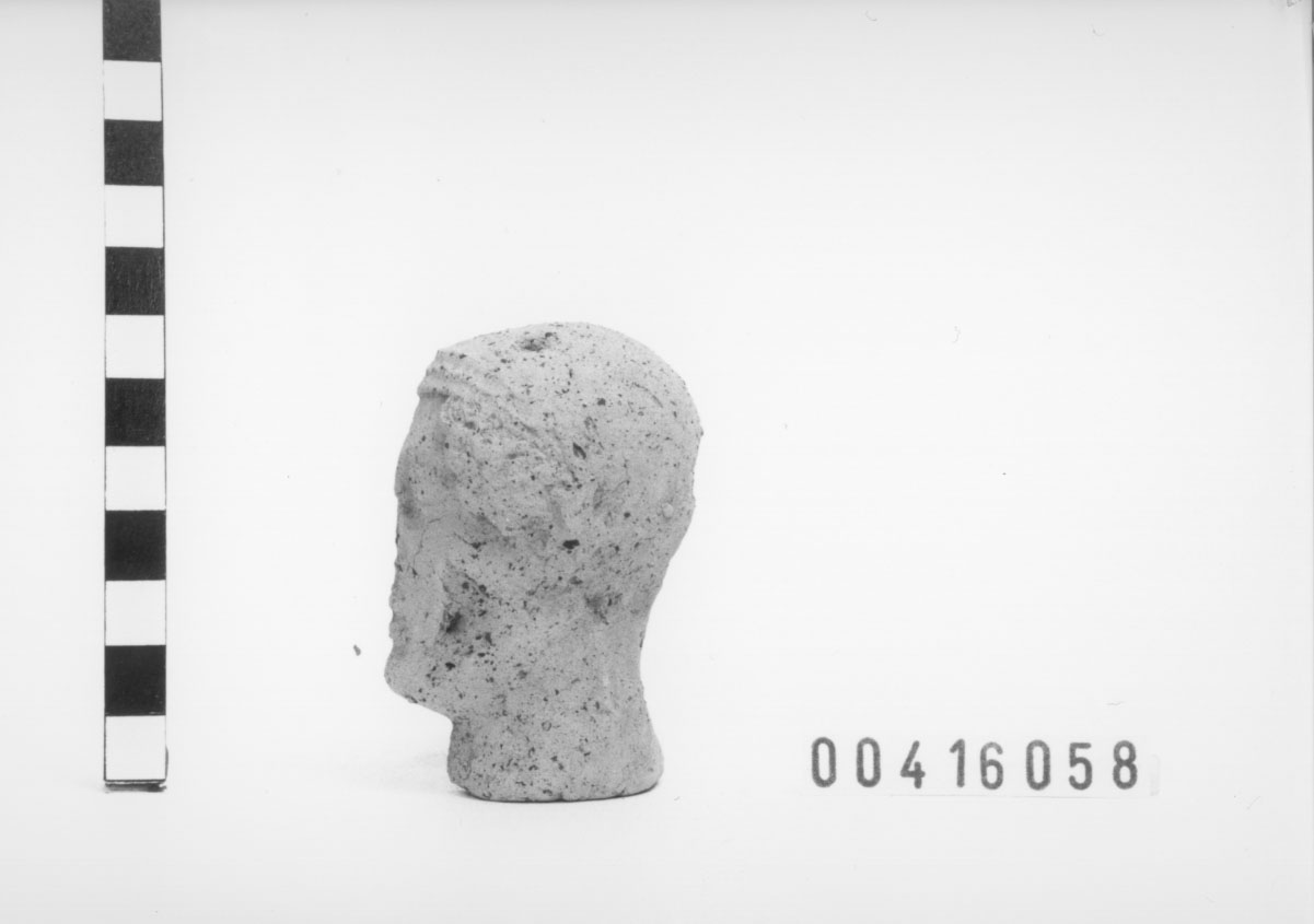 testa/ votiva, maschile (III-II a.C)