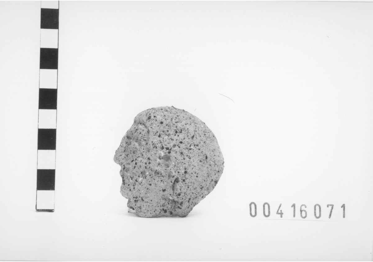 testa/ votiva, maschile (III-II a.C)