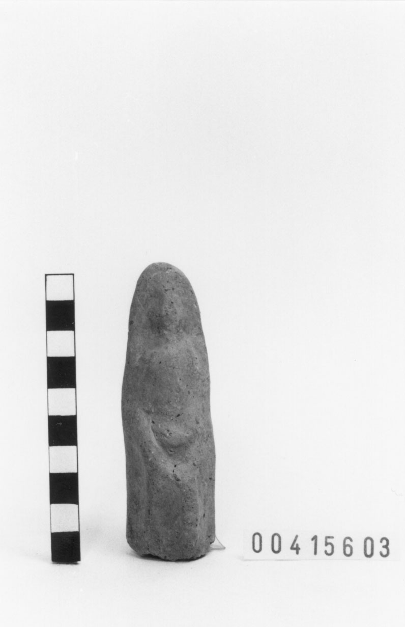 Figura femminile (seduta) (Statuetta votiva) (III a.C, II a.C)