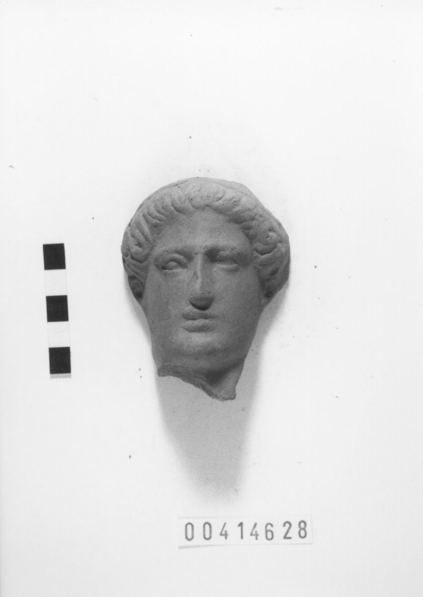 Figura maschile (Testa votiva/ frammento) (III a.C, II a.C)