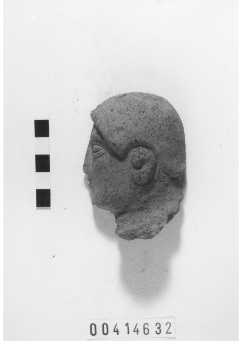 Figura maschile (Mezza testa votiva) (Fine IV a.C)