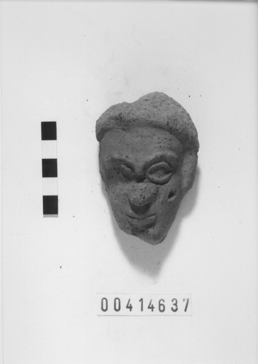 Figura maschile (Testa votiva/ frammento) (Fine IV a.C)