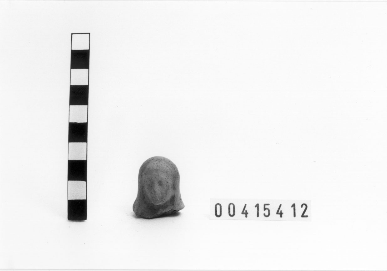 Figura maschile (Statuetta votiva/ frammento) (III a.C, II a.C)