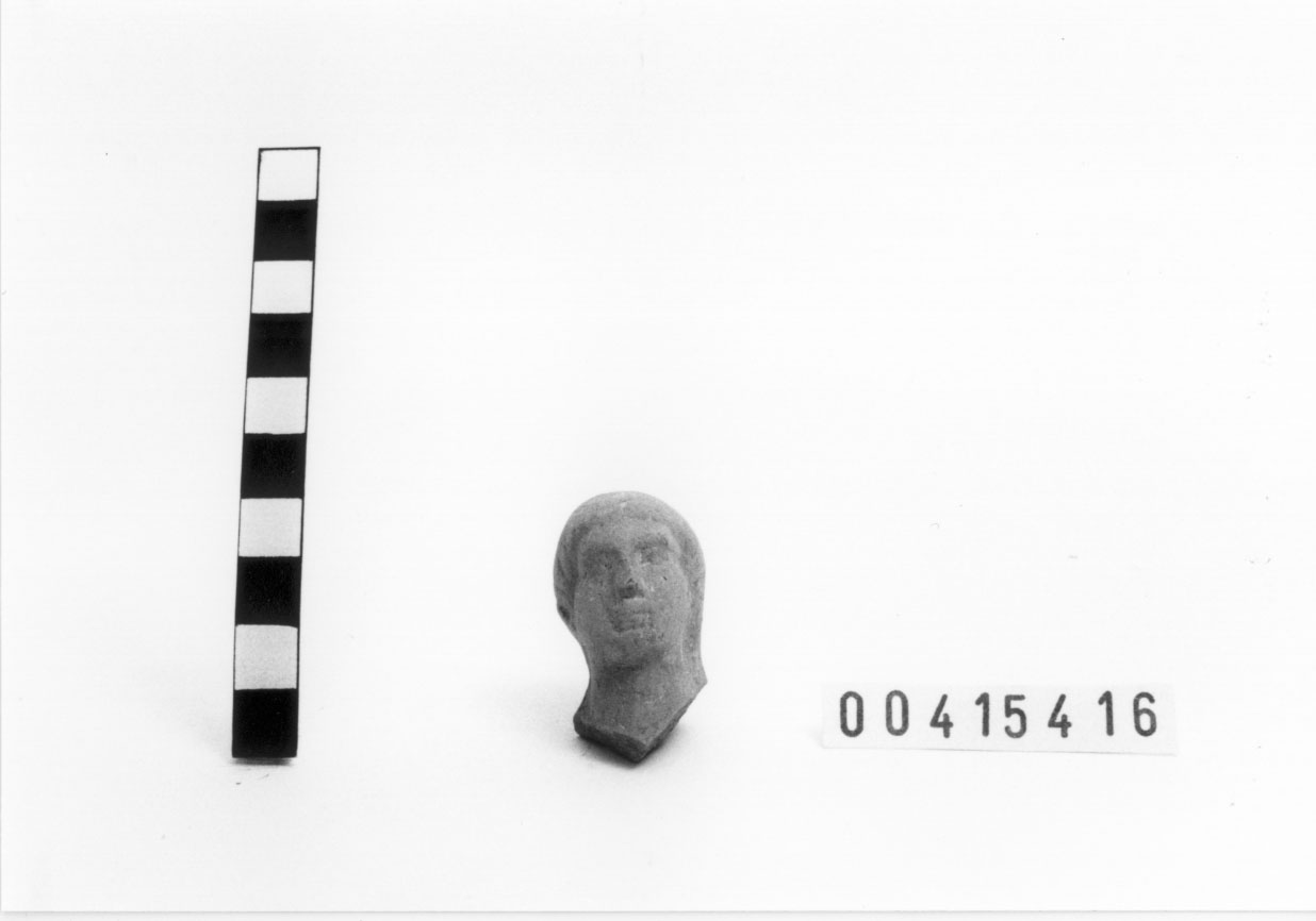 Figura maschile (Statuetta votiva/ frammento) (III a.C, II a.C)