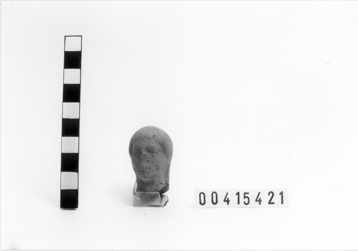 Figura maschile (Statuetta votiva/ frammento) (III a.C, II a.C)