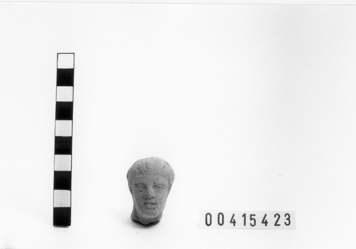 Figura maschile (Statuetta votiva/ frammento) (III a.C, II a.C)