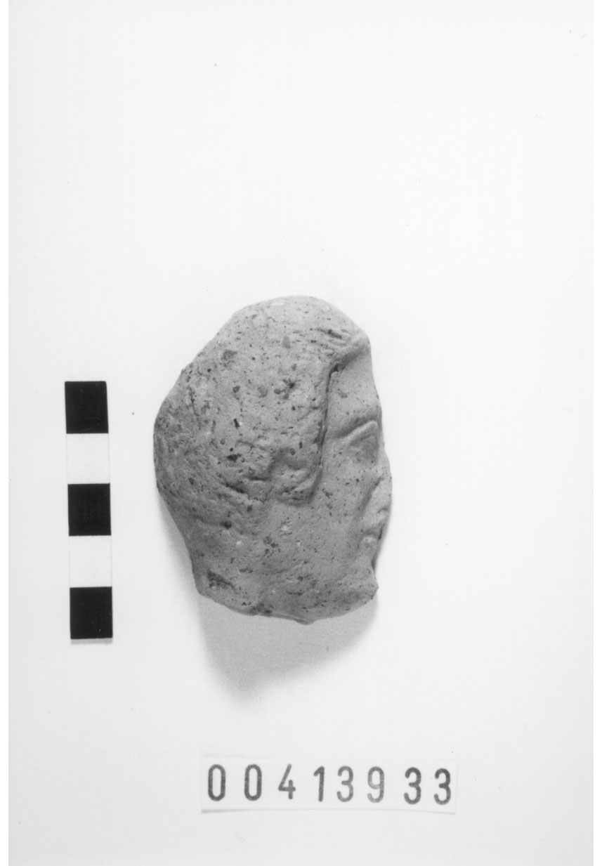 Figura maschile (Mezza testa votiva) (III a.C, II a.C)