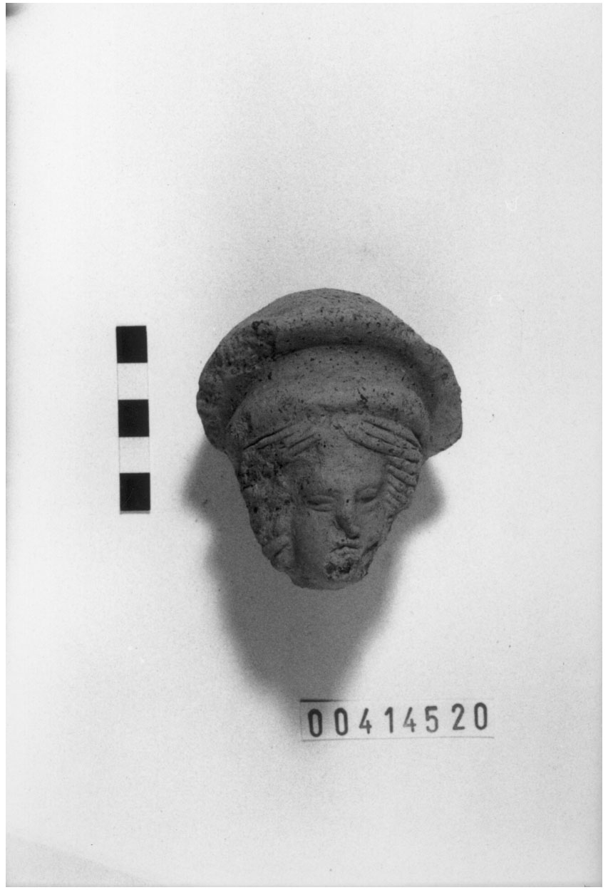 Figura femminile velata (Testa votiva) (III a.C, II a.C)