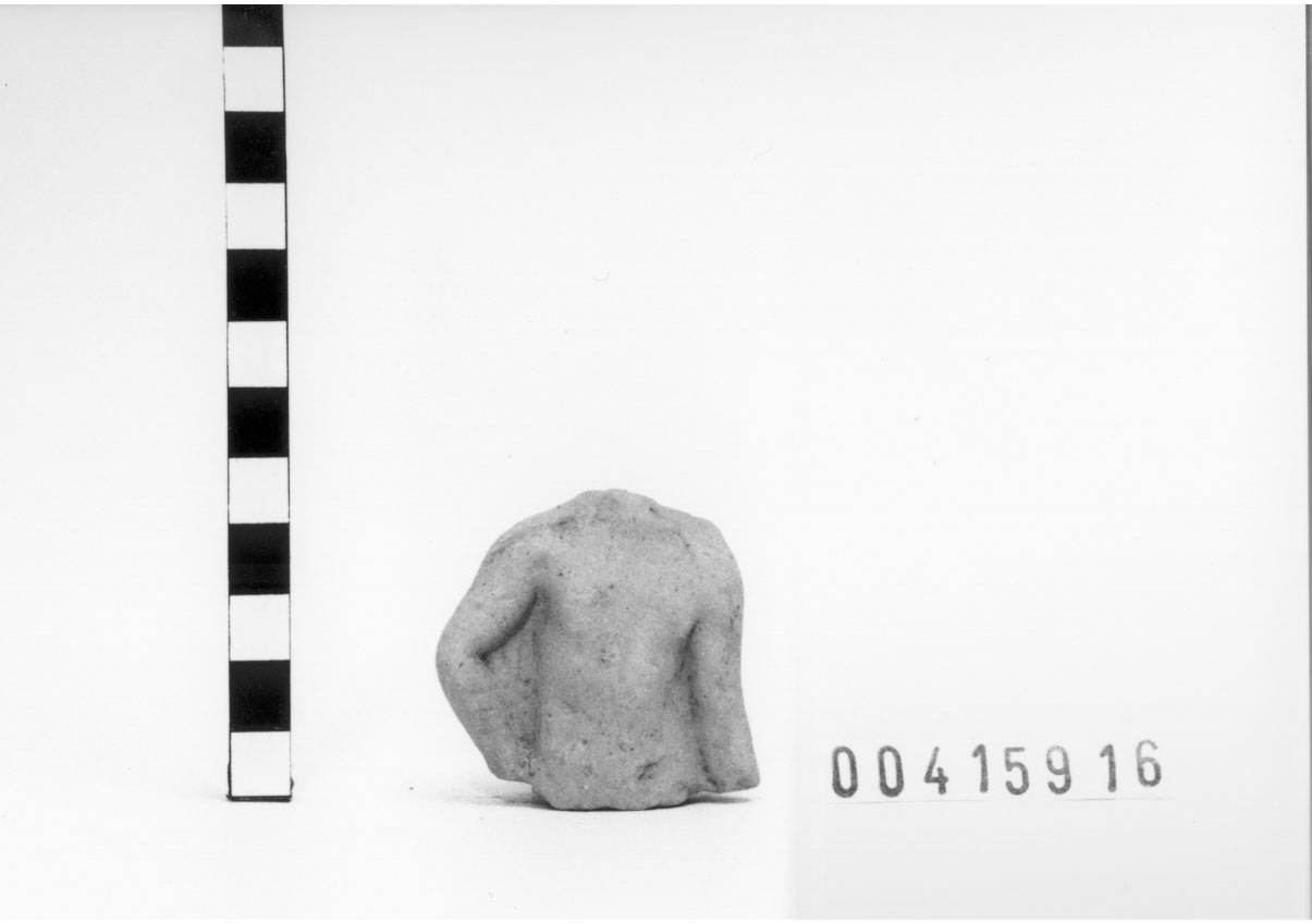 Figura maschile (Statuetta votiva/ frammento) (III a.C, II a.C)