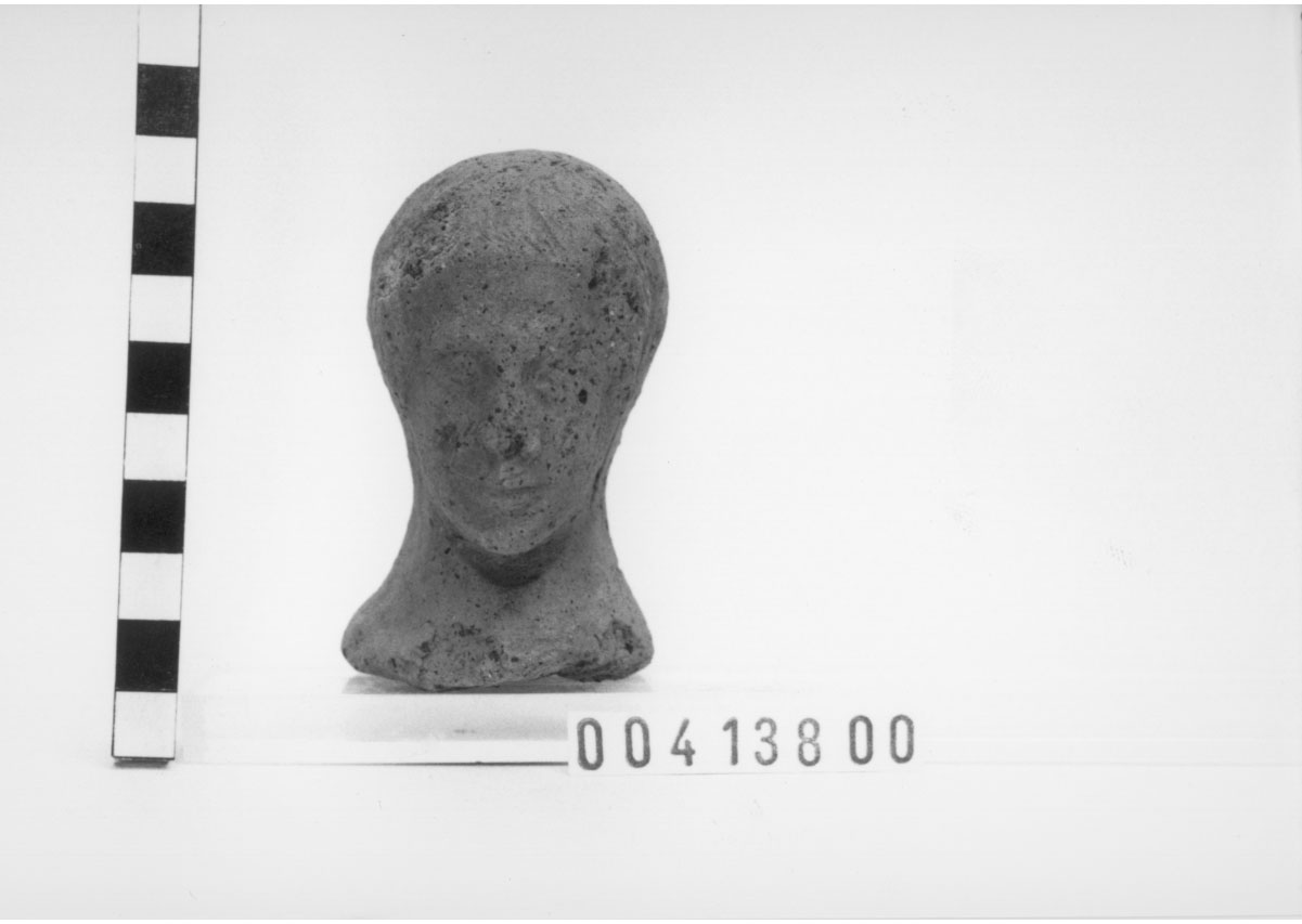 Figura maschile (?) (Testa votiva) (Fine IV a.C, III a.C)