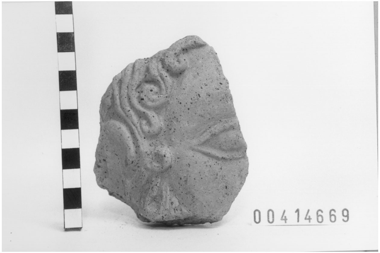 Figura maschile barbata (Testa votiva/ frammento) (Seconda metà IV a.C)