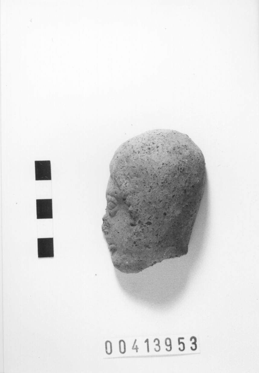 Figura maschile (Mezza testa votiva) (III a.C, II a.C)