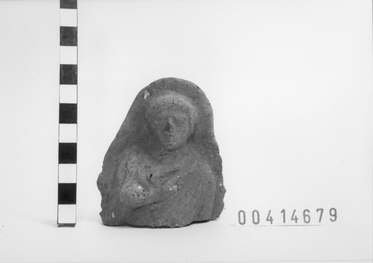 Figura maschile (Statuetta votiva/ frammento) (III a.C, II a.C)