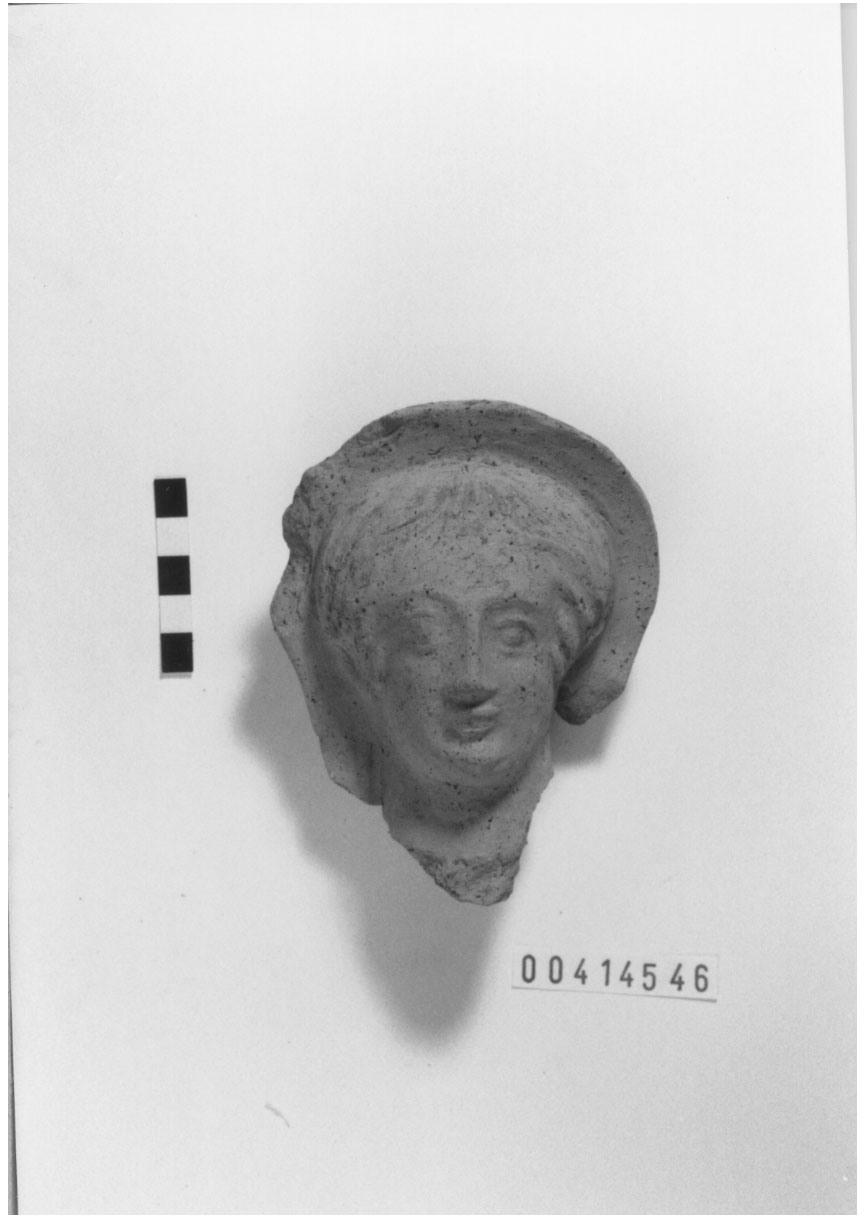 Figura femminile velata (Testa votiva) (III a.C, II a.C)